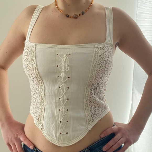 La Perla Tops - 1980s Ritmo Di Perla Corset Top